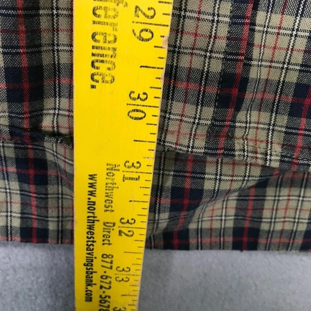 J. Crew Mens XL Plaid Button Down Long Sleeve Shirt Preppy Multicolor Cotton